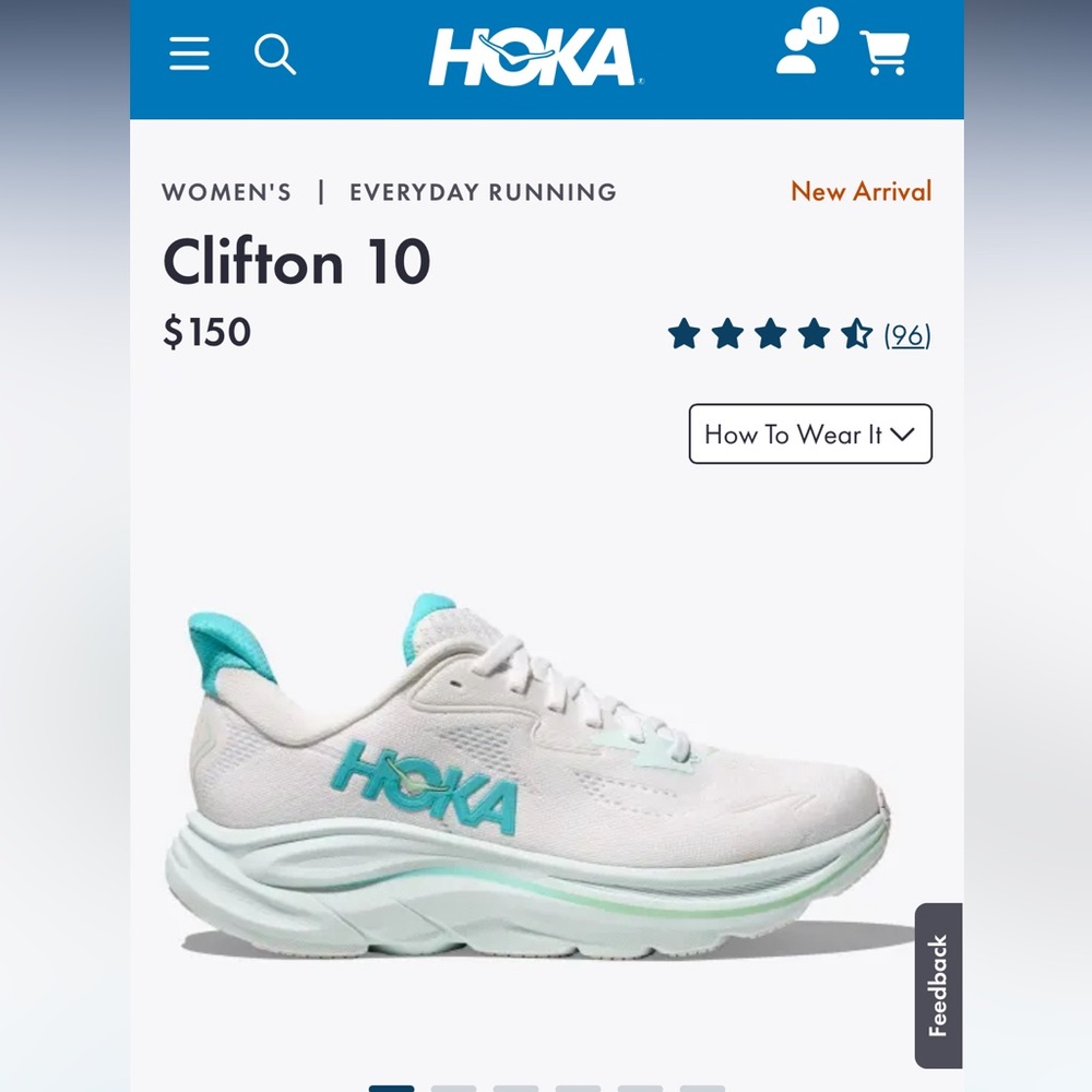 Hoka Clifton 10 women’s